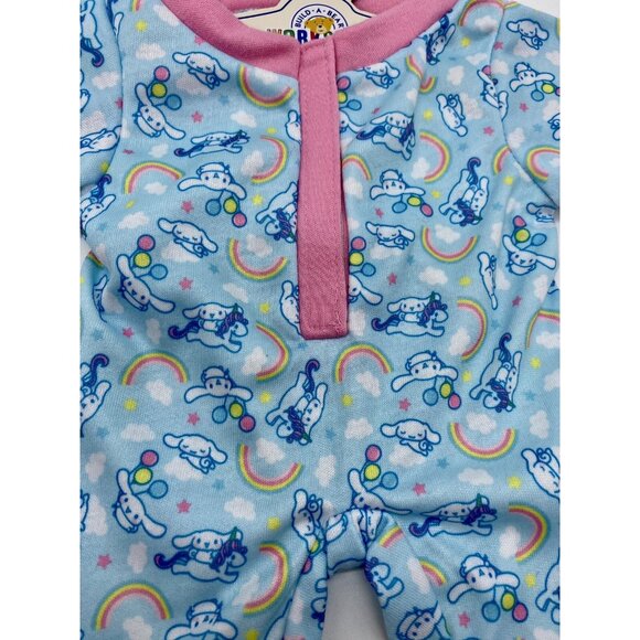 Build A Bear Sanrio Cinnamoroll Sleeper Blue Pink Pajamas New NWT - Picture 2 of 6